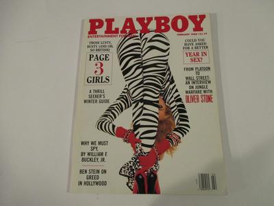 Журнал Playboy, февраль 1988 г., Кэри Кеннелл | Дощатый Винтаж